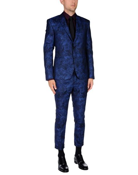 blue versace suit|versace suits price.